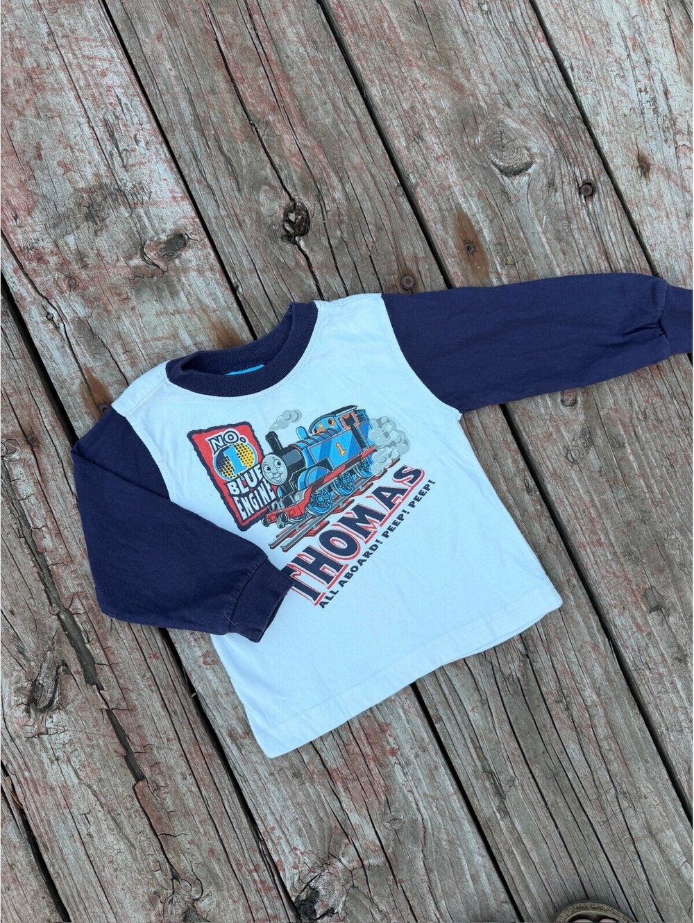 Vintage Y2K Thomas the Train Long Sleeve Toddler Shirt Size 3T